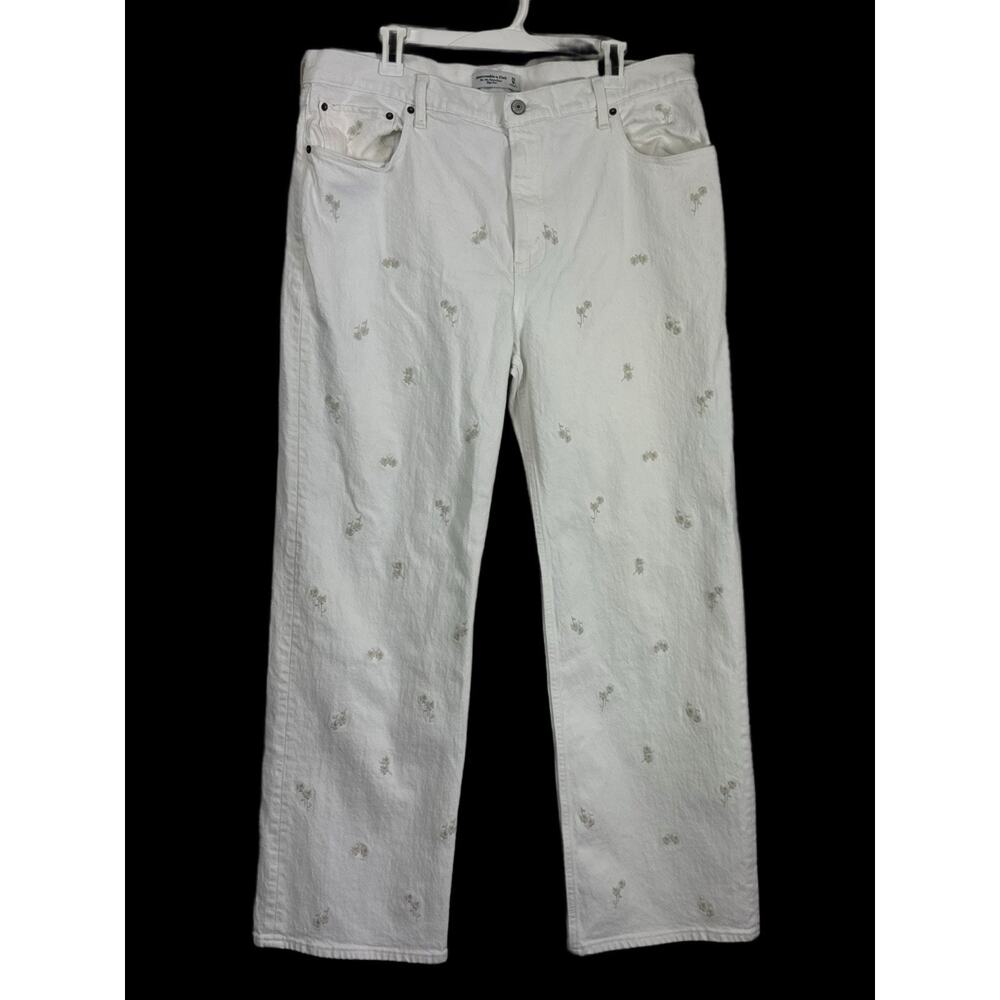 Abercrombie & Fitch‎ Jeans Womens 16R White 90s Relaxed High Rise
